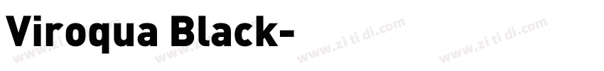 Viroqua Black字体转换